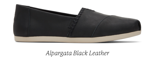 Alpargata Black Leather