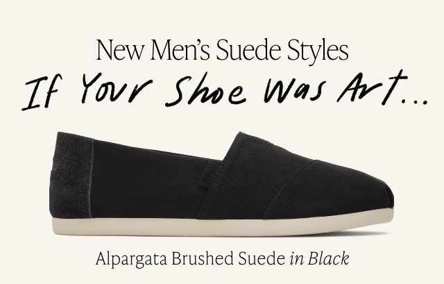 Alpargata Brushed Suede in Black