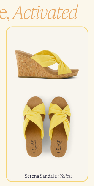 Serena Sandal in Yellow