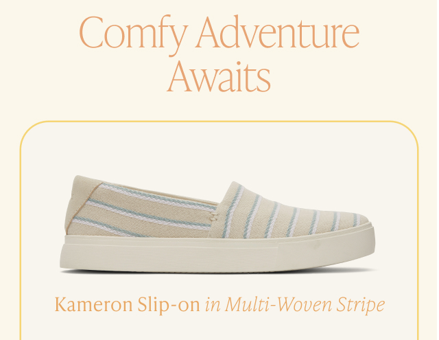 Kameron Slip-on in Multi-Woven Stripe