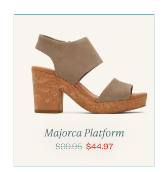 Majorca Taupe Platform Cork Sandal