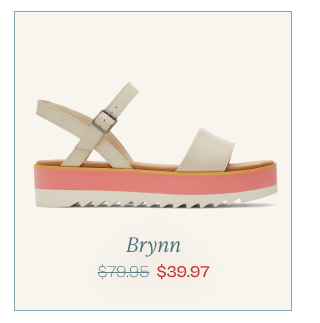 Brynn Cream Leather Platform Sandal