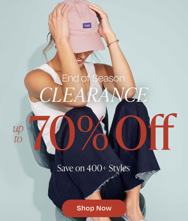 End of Season Clearance up to 70% Off