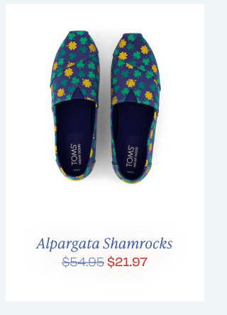 Alpargata Lucky Shimmer Clovers