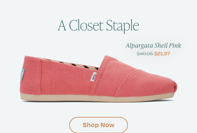 Alpargata Shell Pink