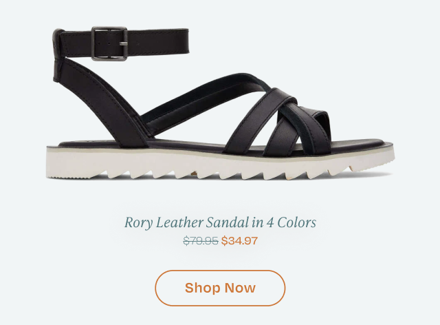 Rory Black Leather Sandal