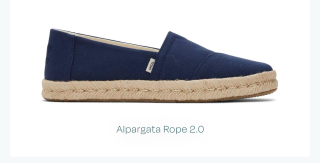 Alpargata Rope 2.0 Navy Recycled Cotton