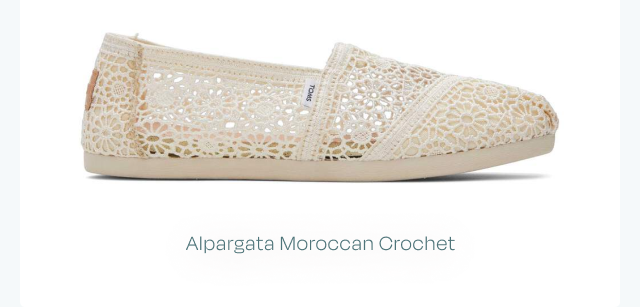 Alpargata Natural Moroccan Crochet