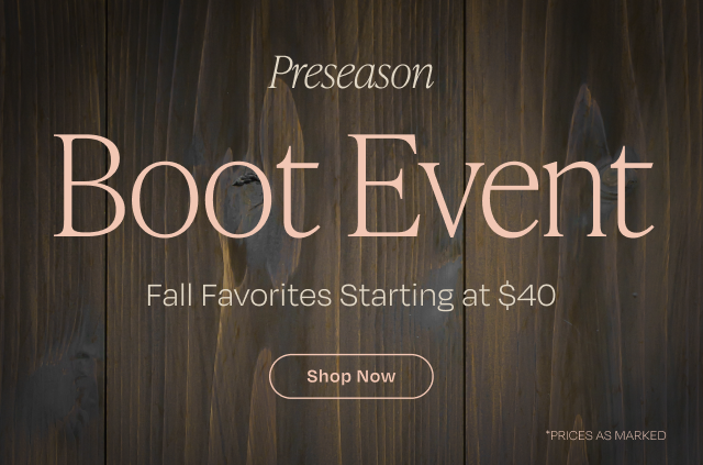 Preseason boot event - starting at $40