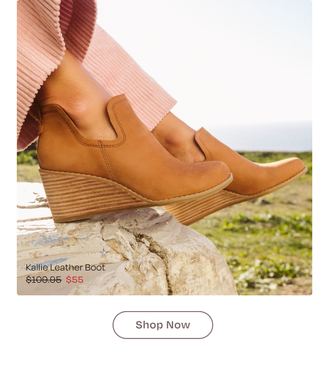 Kallie Tan Leather Wedge Boot