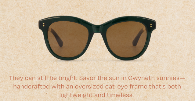 Gwyneth Handcrafted Sunglasses