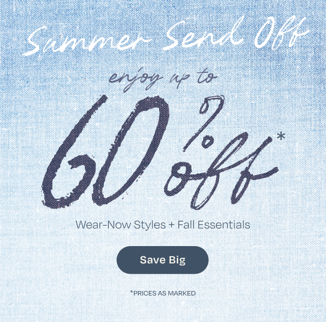 Almost over - up to 60% off