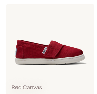 Red Canvas Toddler Alpargata - Image