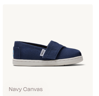 Navy Canvas Toddler Alpargata - Image