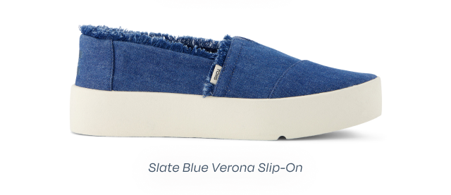 Slate Blue Verona Slip-On - Image