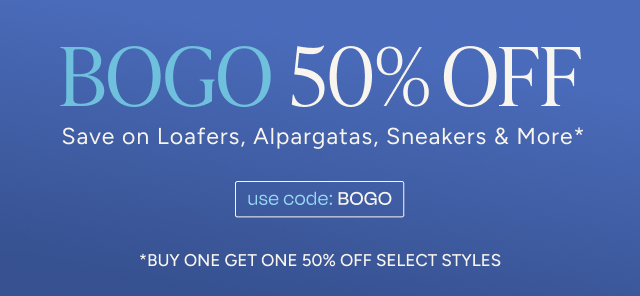 Bogo 50% off