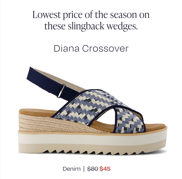 Diana Crossover Wedge Sandal - Image