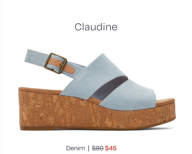 Claudine Wedge Sandal - Image