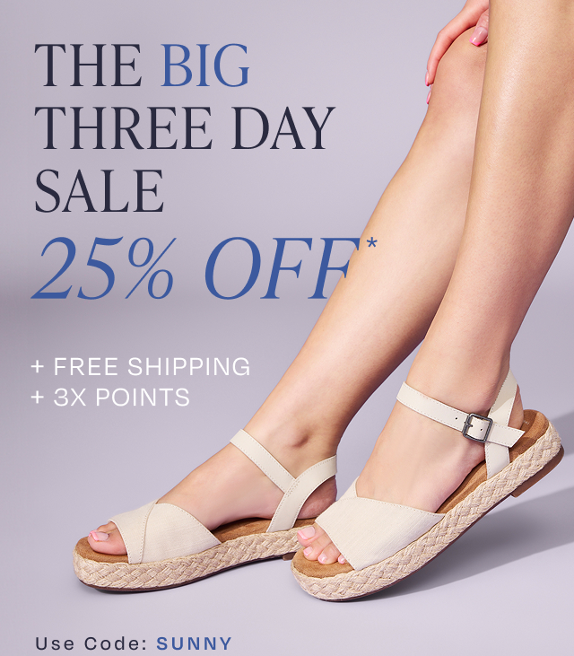 25% Off + Free Shipping + 3X Points | Use Code: SUNNY