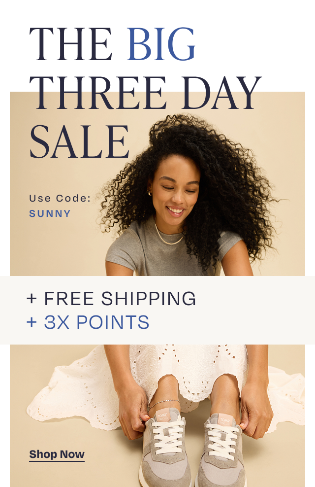 25% Off + Free Shipping + 3X Points | Use Code: SUNNY