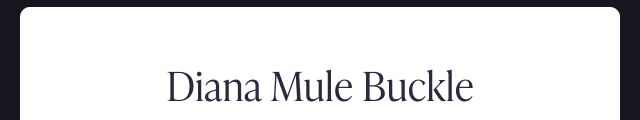Diane Mule Buckle