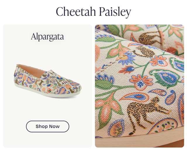 Cheetah Paisley Alpargata Shop Now