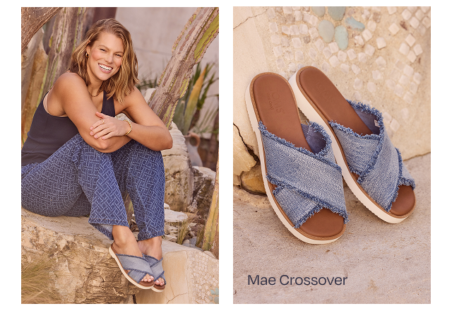 Mae Crossover Slide Sandal - Image