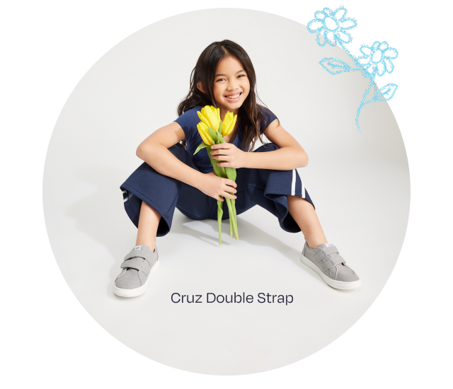 Cruz Double Strap Kids Sneaker - Image