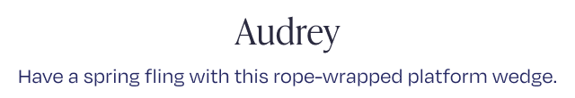Audrey Wedge Sandal - Image