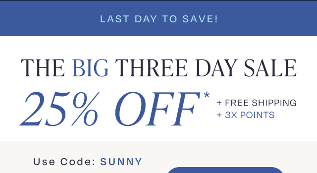 Sale ends tonight