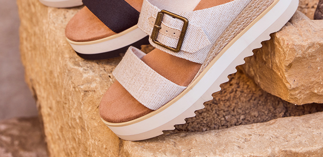 Diana Mule Buckle Wedge Sandal - Image