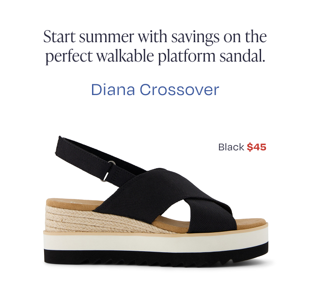 Start summer with savings on the perfect walkable platform sandal.