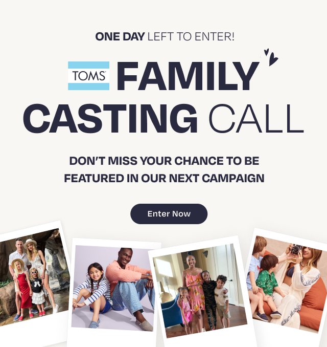 TOMS Family Casting Call - Image