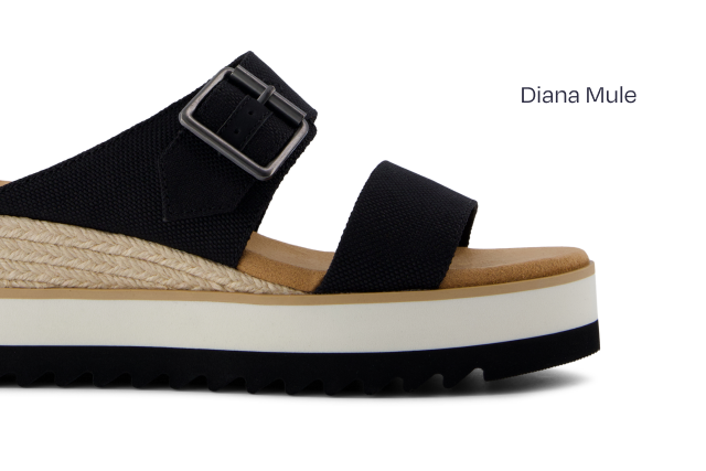 Diana Mule Buckle Wedge Sandal - Image
