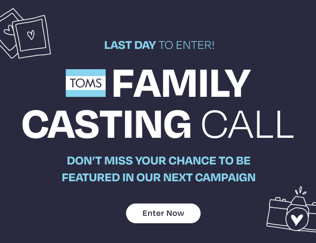 Family Casting Call. Enter Now.