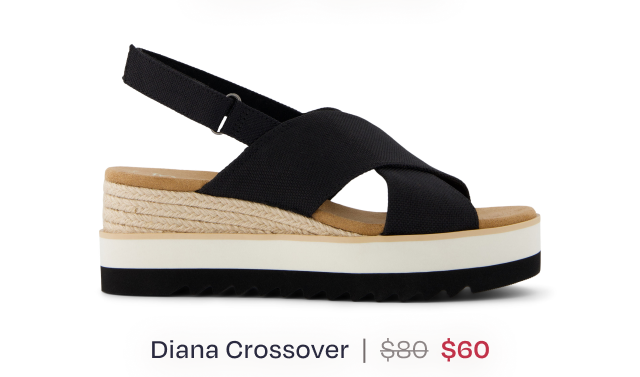 Diana Crossover Wedge Sandal - Image