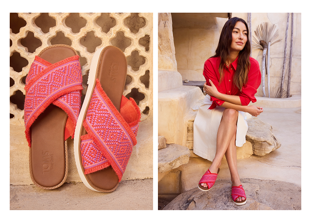 Mae Crossover Slide Sandal - Image