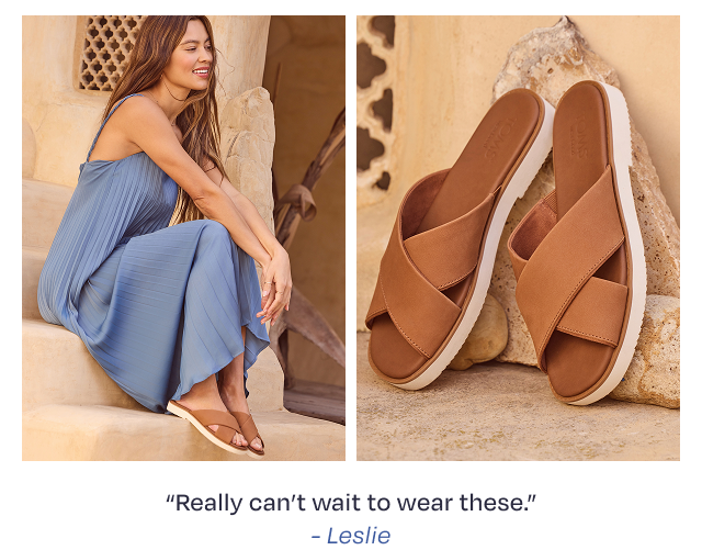Mae Crossover Slide Sandal - Image