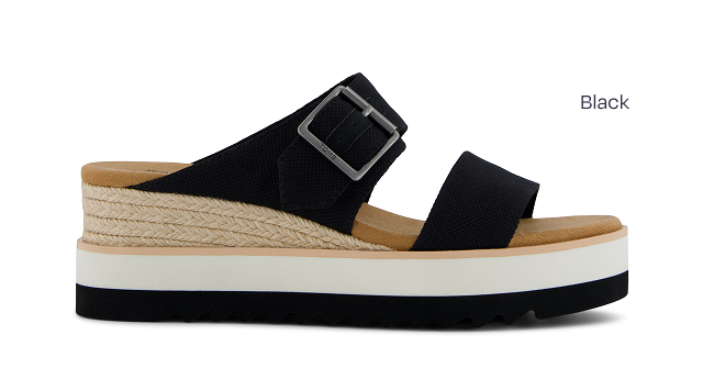 Diana Mule Buckle Wedge Sandal - Image