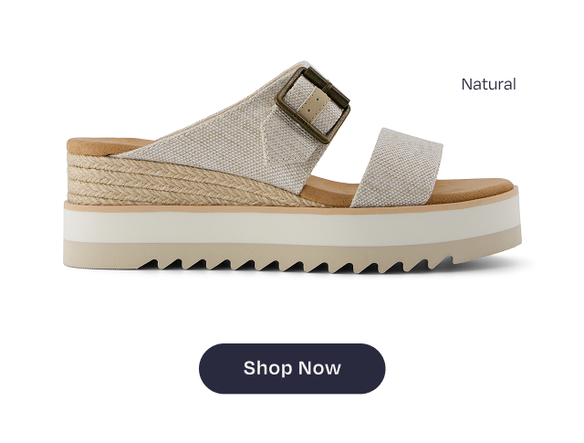 Diana Mule Buckle Wedge Sandal - Image