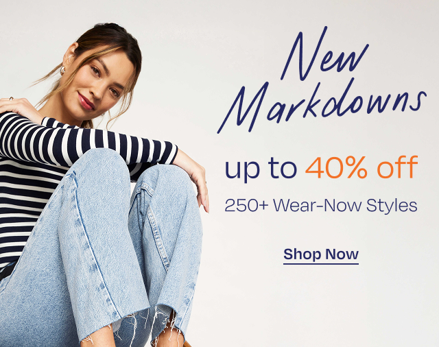 Shop New Markdowns - Button