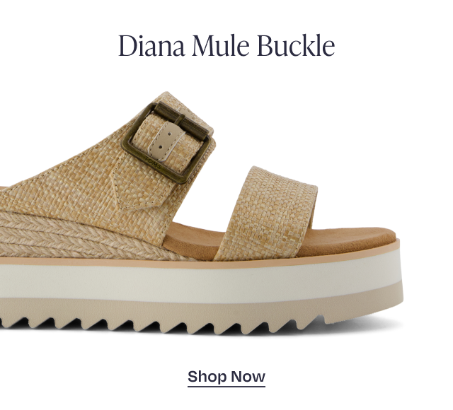 Shop Diana Mule Buckle Wedge Sandal - Button
