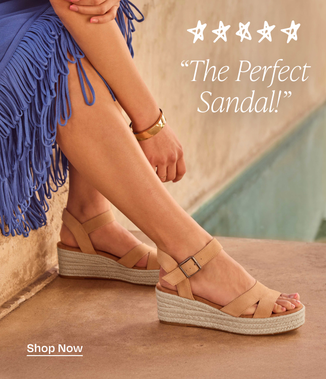 Shop Audrey Wedge Sandal - Button