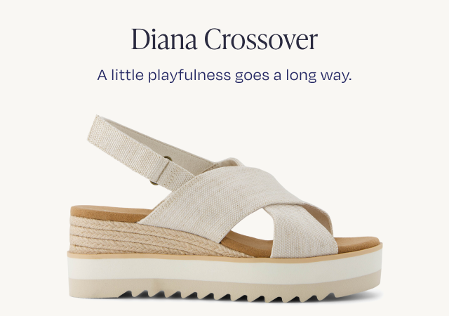 Diana Crossover Wedge Sandal - Image