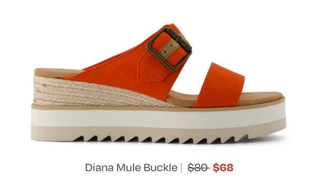 Diana Mule Buckle Wedge Sandal - Image