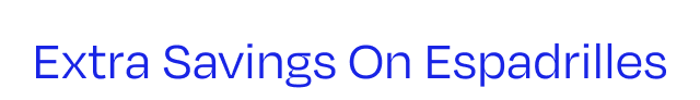 Extra Savings On Espadrilles - Image