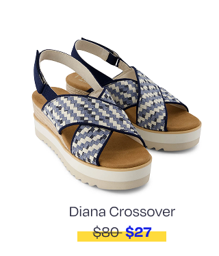 Diana Crossover Wedge Sandal - Image