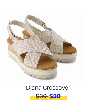 Diana Crossover Wedge Sandal - Image