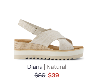 Diana Crossover Wedge Sandal - Image