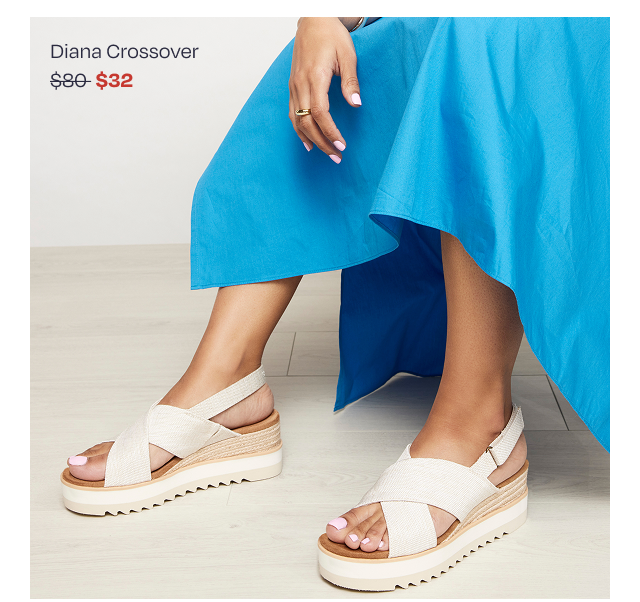 Diana Crossover Wedge Sandal - Image